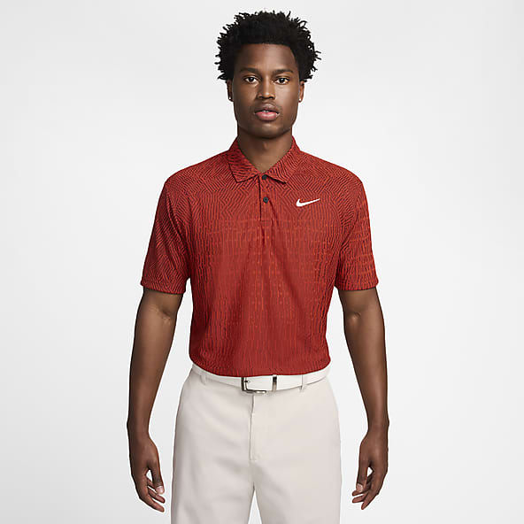 Red dri fit polo online